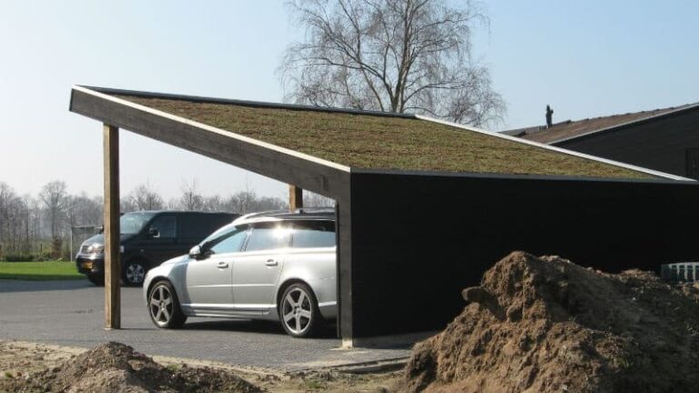 Sedumdach auf Garage